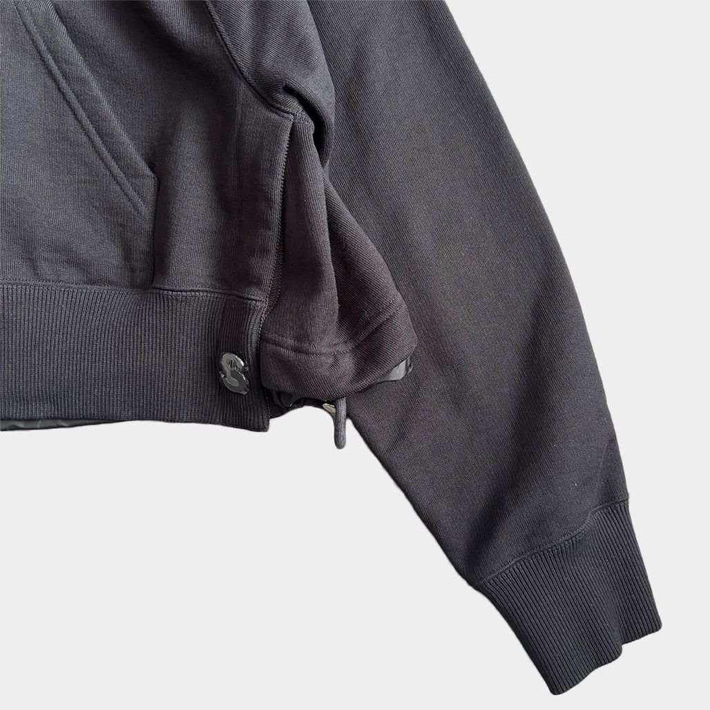 sacai サカイ 2024SS Sweat Jersey Hoodie クロップドパーカー - メルカリ