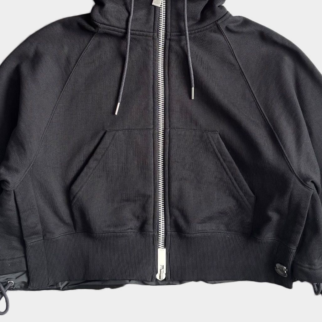 sacai サカイ 2024SS Sweat Jersey Hoodie クロップドパーカー - メルカリ