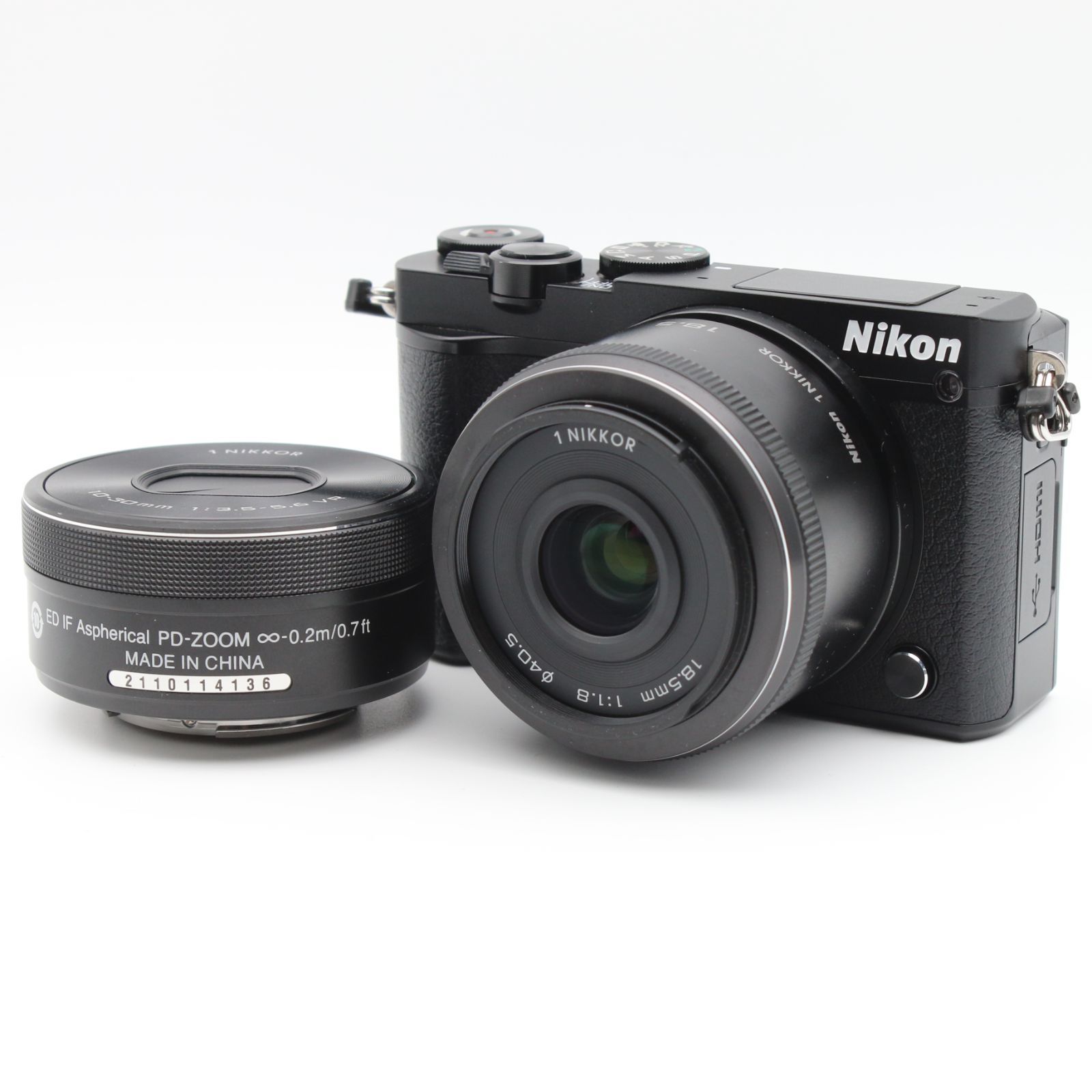 Nikon 1 J5 ダブルレンズキット 18.5mm 10-30mm レンズ ミラーレス
