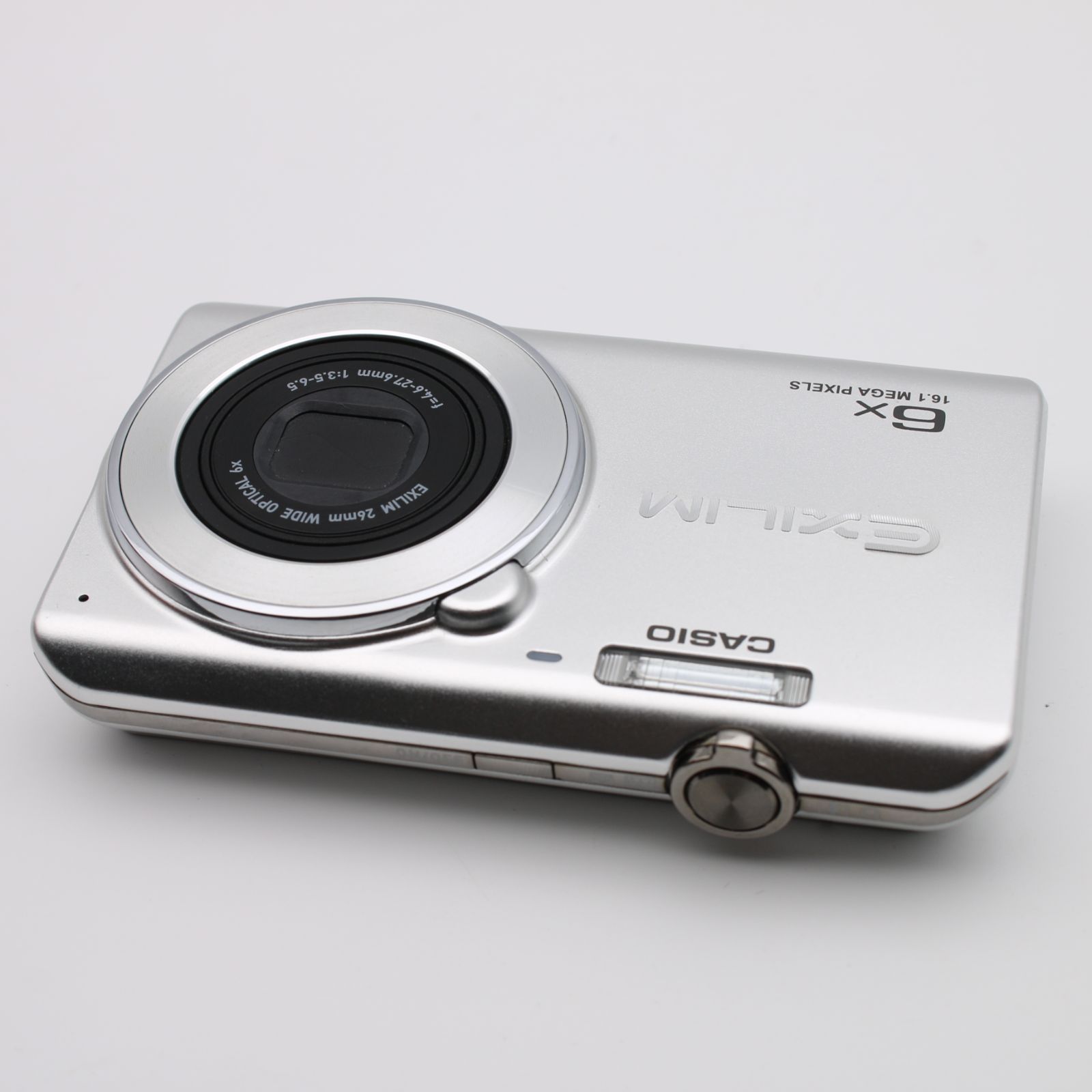 極上品】 CASIO EXILIM EX-ZS27 シルバー 広角26mm 光学6倍ズーム 