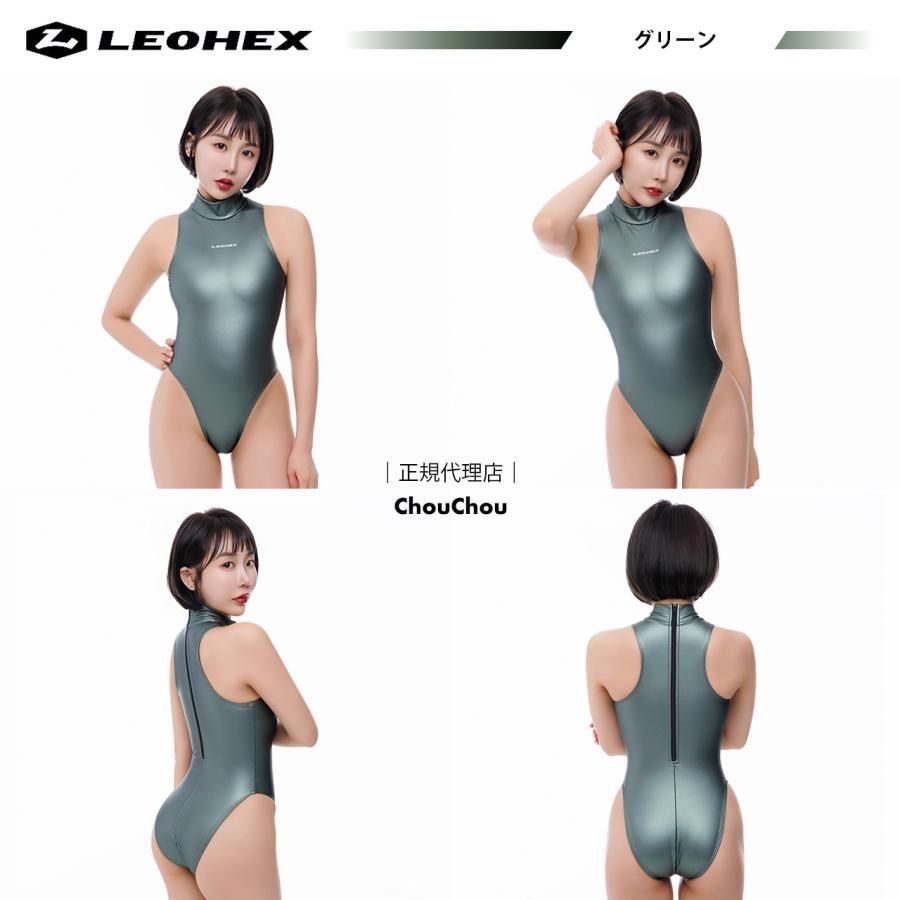 LEOHEX レオヘックス マット ボディスーツ バックシップ ハイレグ