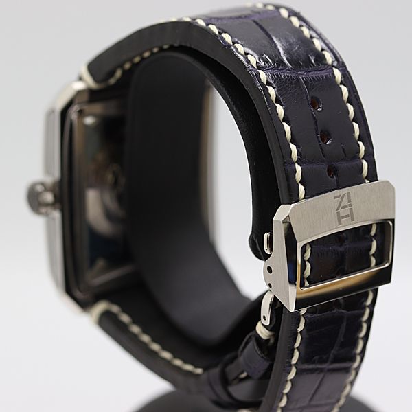  稼働 ミナセ デイト VY03 K10S 裏スケ AT 自動巻き ブルー文字盤 メンズ腕時計 2170410 2ANT MST ABC18521 スタイルアップ 自動巻き時計 腕時計(アナログ)