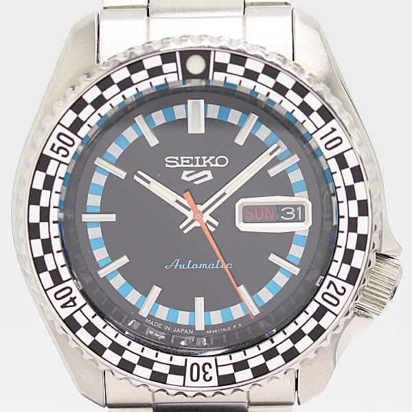 保 稼働 セイコー セイコー5 デイデイト 4R36 15K0 AT 自動巻き ブラック文字盤 メンズ腕時計 4479200 2ANT MST ABC18511