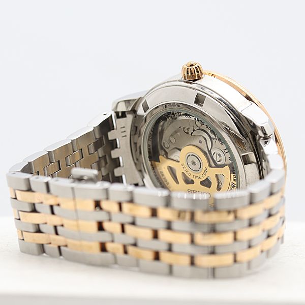  稼働 セイコー プレザージュ SARY066 4R39 00M0 SS AT 自動巻 ブラウン文字盤 メンズ腕時計 2000000 2NBG ABC18604 KMT 春夏対応 自動巻き時計 腕時計(アナログ)