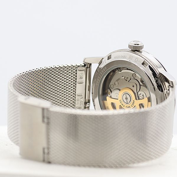  稼働 箱 保付 セイコー プレザージュ SARY171 SS AT 自動巻 ライトブルー文字盤 メンズ腕時計 2000000 2NBG ABC18606 KMT 新作入荷 自動巻き時計 腕時計(アナログ)