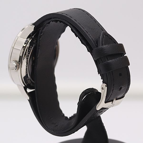  稼働 ビートルズ AT 自動巻 レットイットビー 黒文字盤 裏スケ メンズ腕時計 2000000 2NBG IKE ABC18543 ベージュ系 自動巻き時計 腕時計(アナログ)