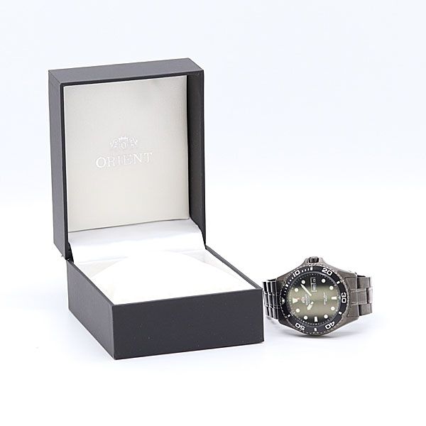  稼働 オリエント レイ レイヴン ツー AA02 E0 A B970020 AT 自動巻 ブラック文字盤 メンズ腕時計 2000000 2NBG MTY MTY ABC18627 タートルネック 自動巻き時計 腕時計(アナログ)