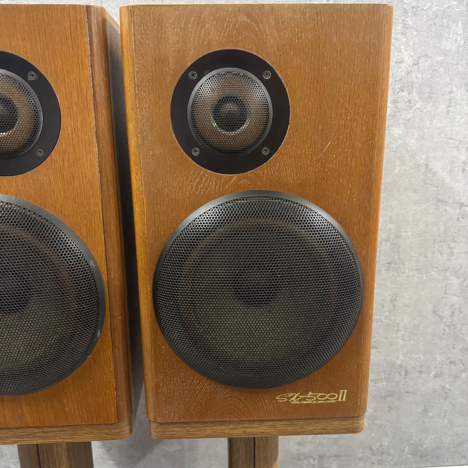 動作OK】Victor ビクター SX-500Ⅱ スピーカー スタンド付 ペア 中古