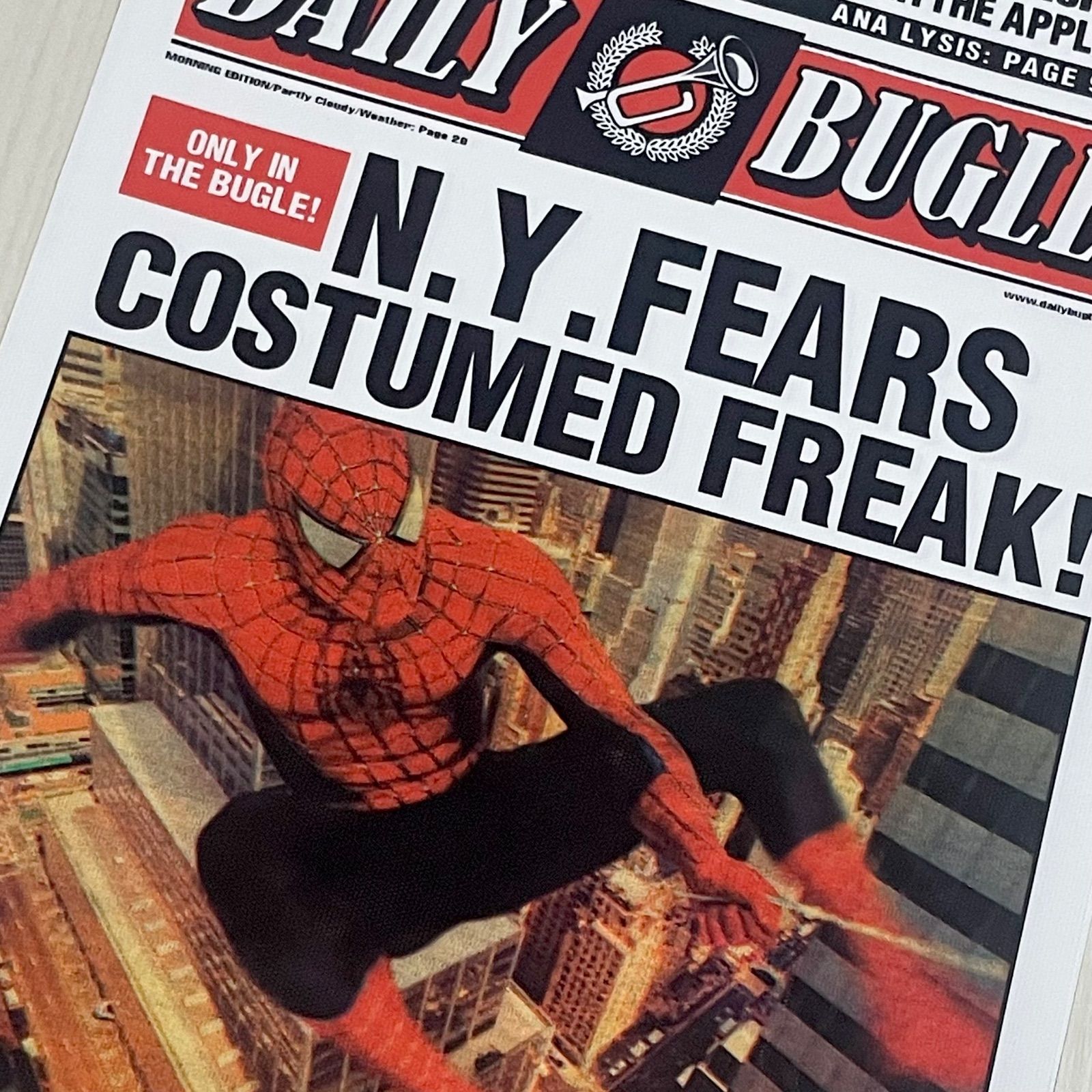179A4 スパイダーマン ポスター 新聞 マーベル インテリア 