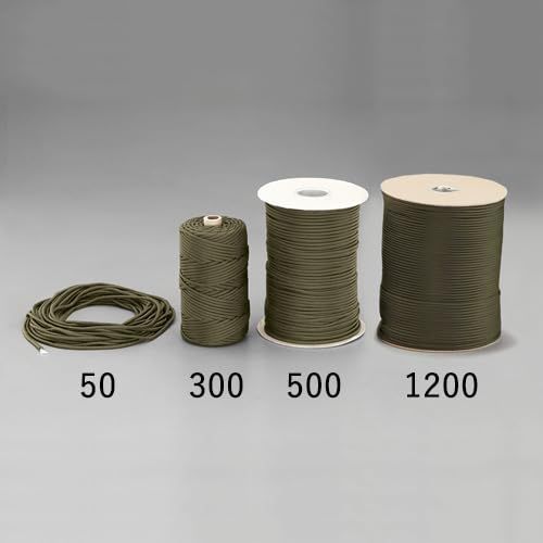 φ4.0 mmx 91.2 m パラシュートコード OD色