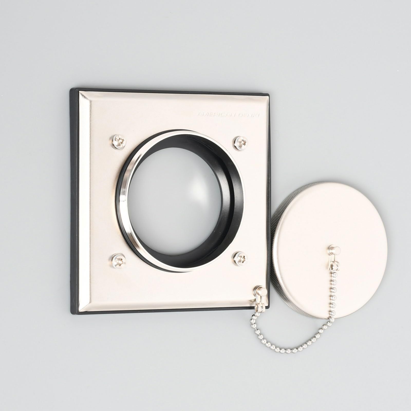 アメリカン電機 防水形プレート耐じん 噴流形 用丸蓋なし W 801-2