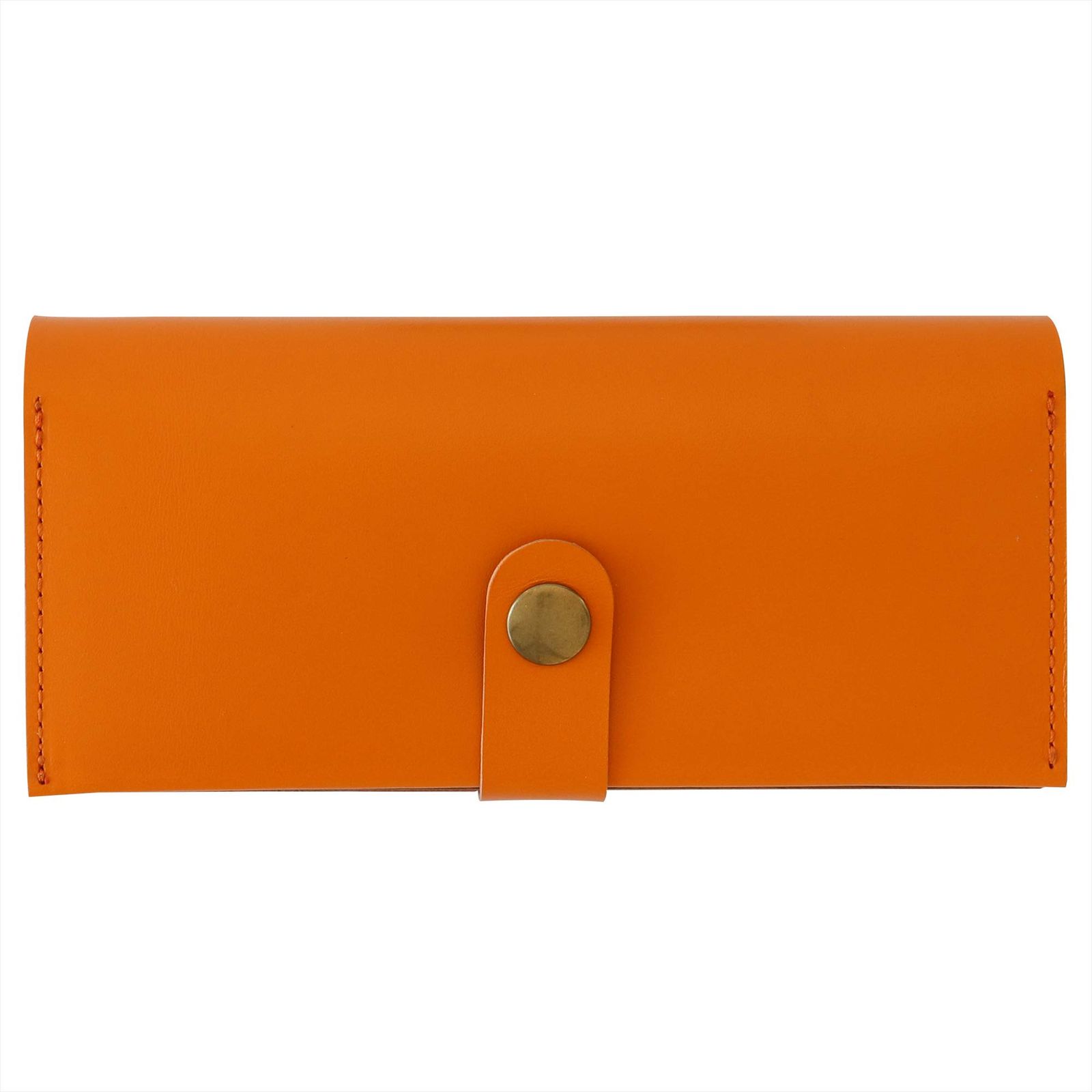 HANATORA Curio ヌメ革 ウォルナット ペンケース 木製 オレンジ