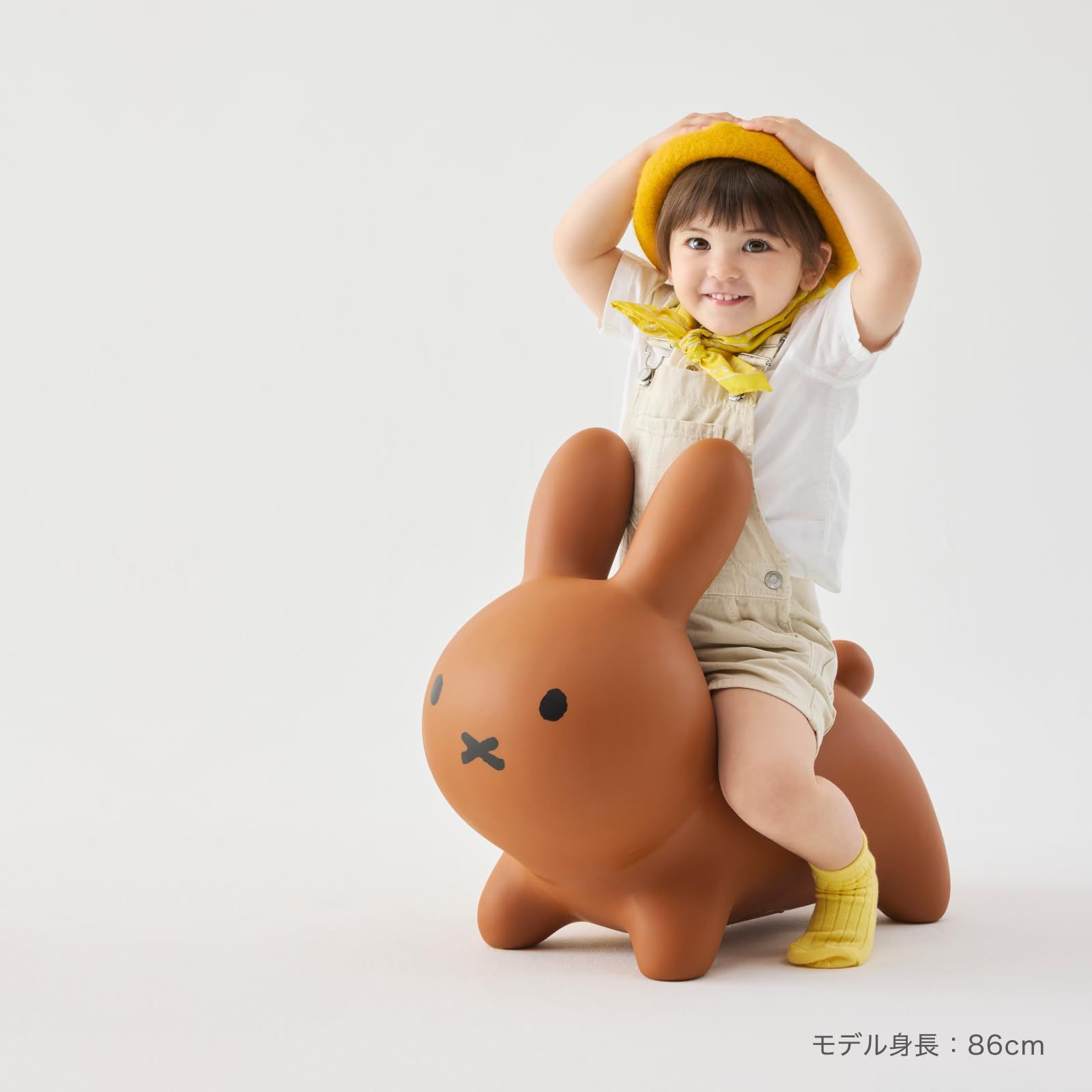 アイデス ブルーナボンボン ラビット ブラウン|乗用ぬいぐるみ 3歳? ンス遊びに 室内遊具 プレゼント 空気入れ付き