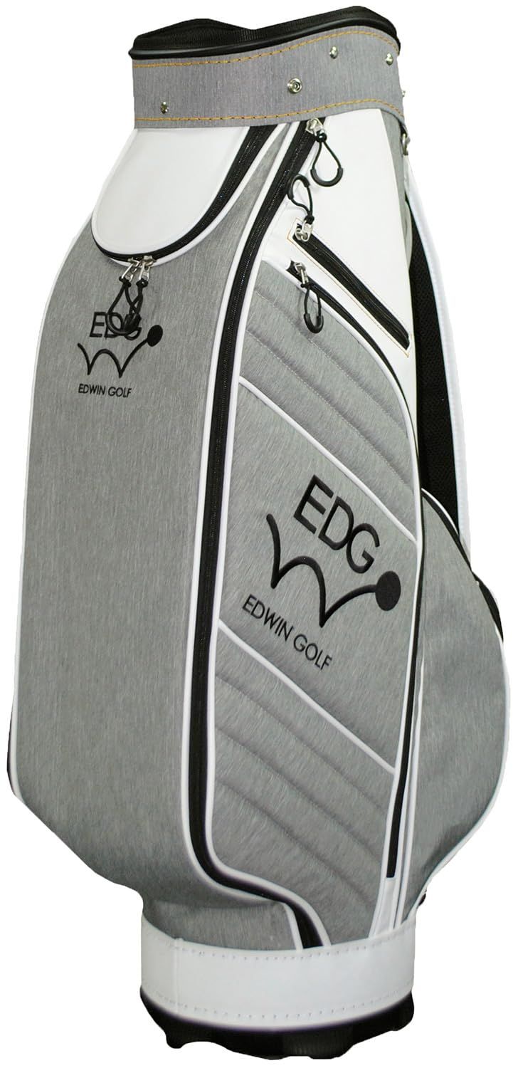新品 エドウィンゴルフ(Edwin Golf) 9.5型キャディバッグ グレー EDCB
