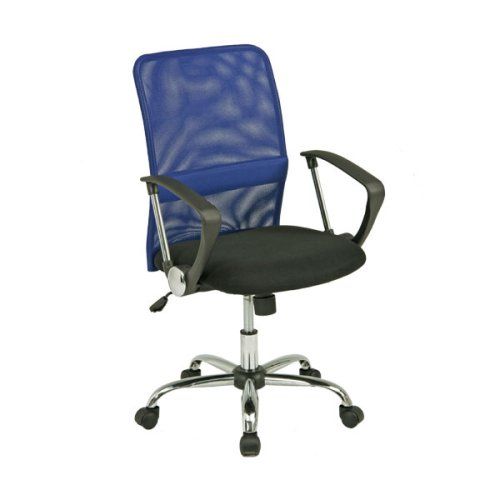 不二貿易 メッシュバック チェア HF 78BL ブルー 90876