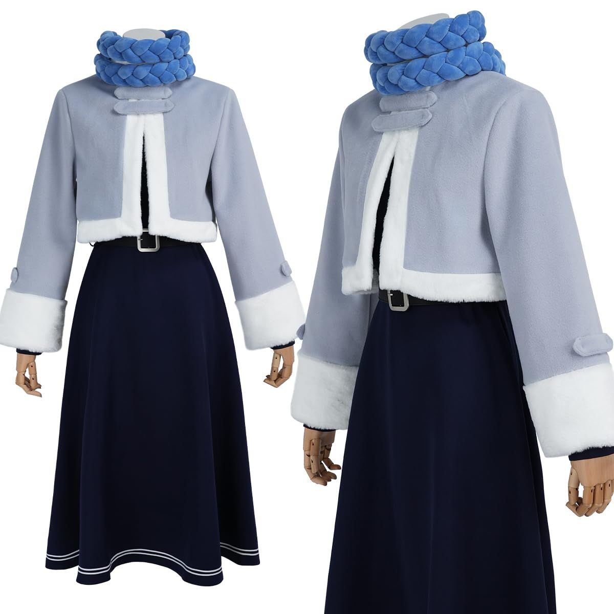 HOLOUN フリーレン ハイター冬服コスプレ衣装 アニメハロウィン仮装 演出服祝日贈り物 XLサイズ