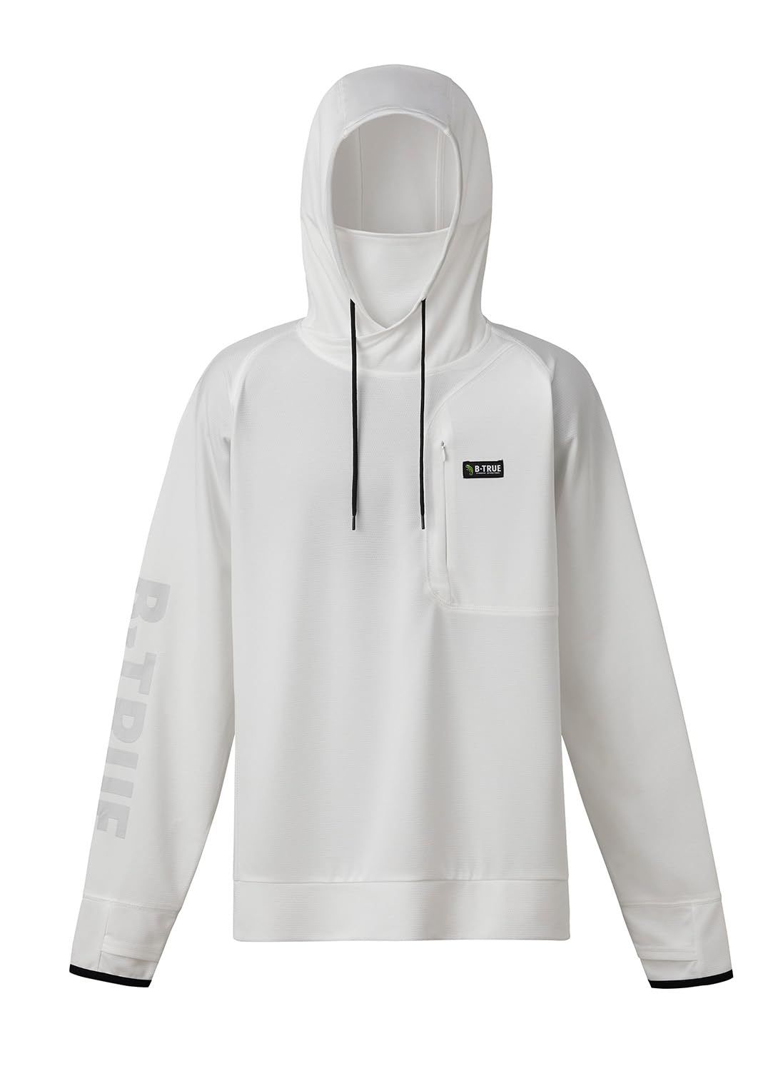 エバーグリーン B TRUE サンブロックフーディー L オフホワイト