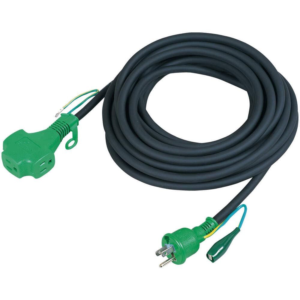 日動 アース付延長コード20 M 黒 PPT-20 E BK ポッキンプラグツキ