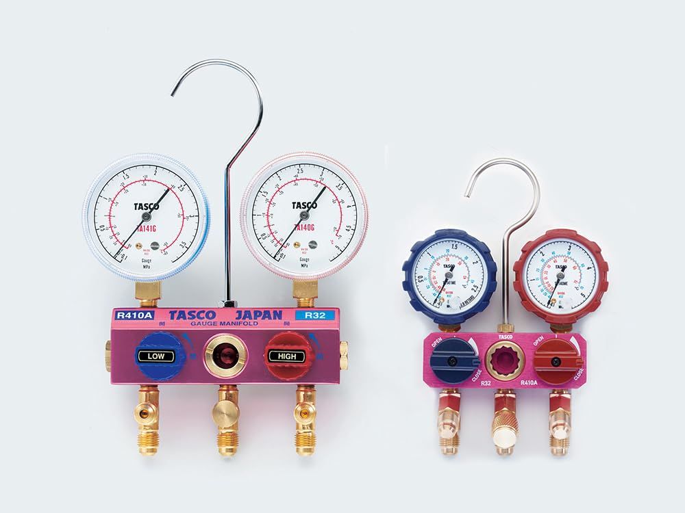 イチネンTASCO デジタルゲージ マニホールド TA 122 ME