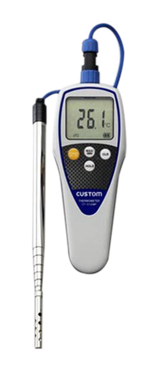 エスコ Esco 40 200ﾟC デジタル温度計 伸縮空調ｾﾝｻｰ付 EA 701 BB 102