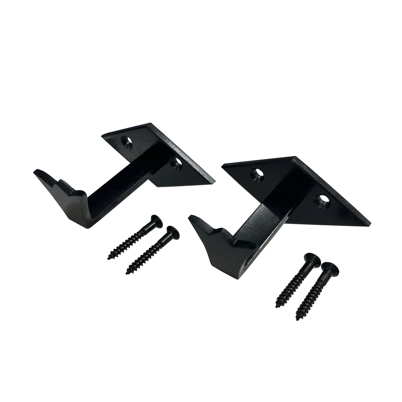 福井金属工芸 匠職人が手作りにより製造した額受金具 額吊金具 上壁面取付 菱座 中型50 mm 黒色×1組 2302-B