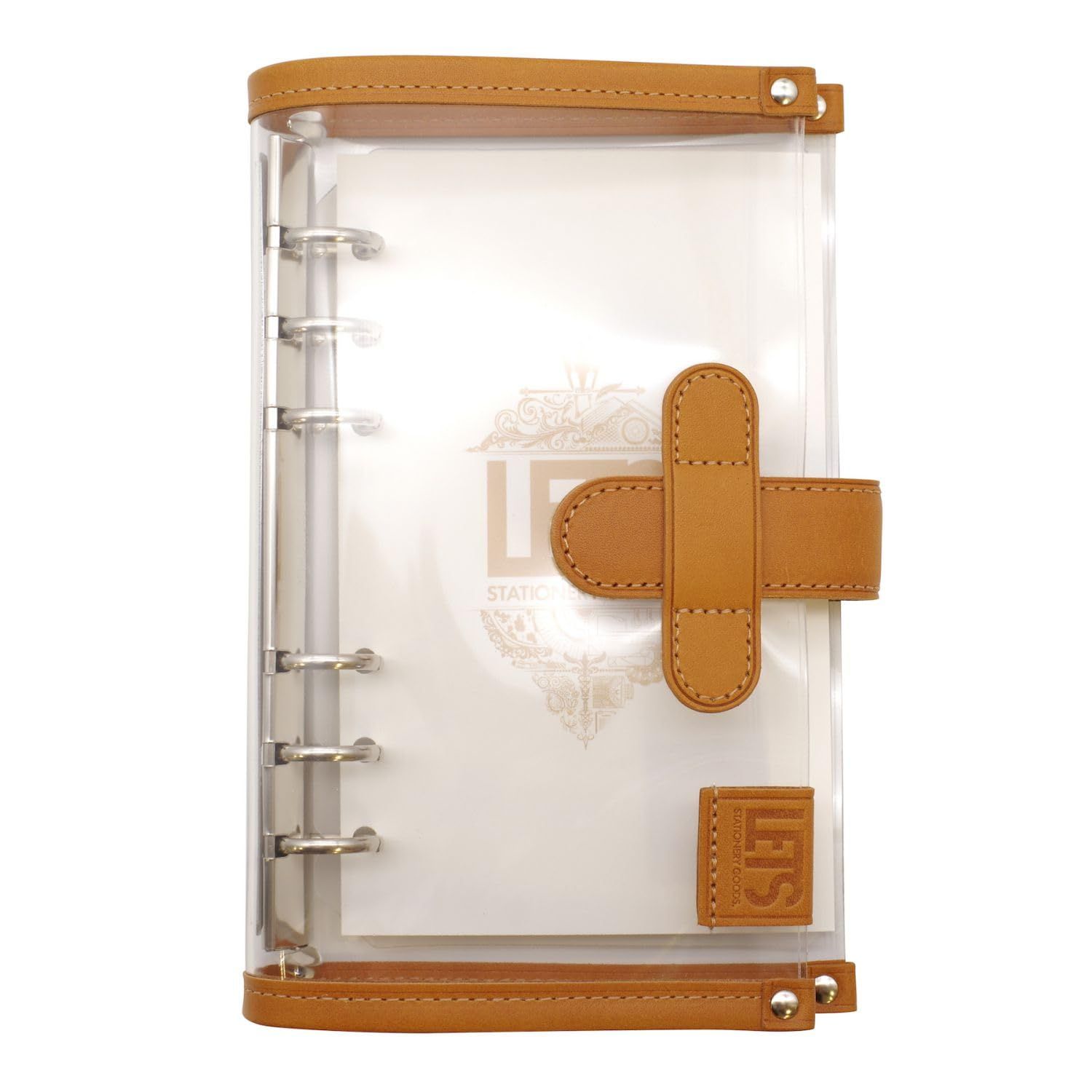 LETS STATIONERY GOODS クリア システム手帳 バイブル ナチュラル
