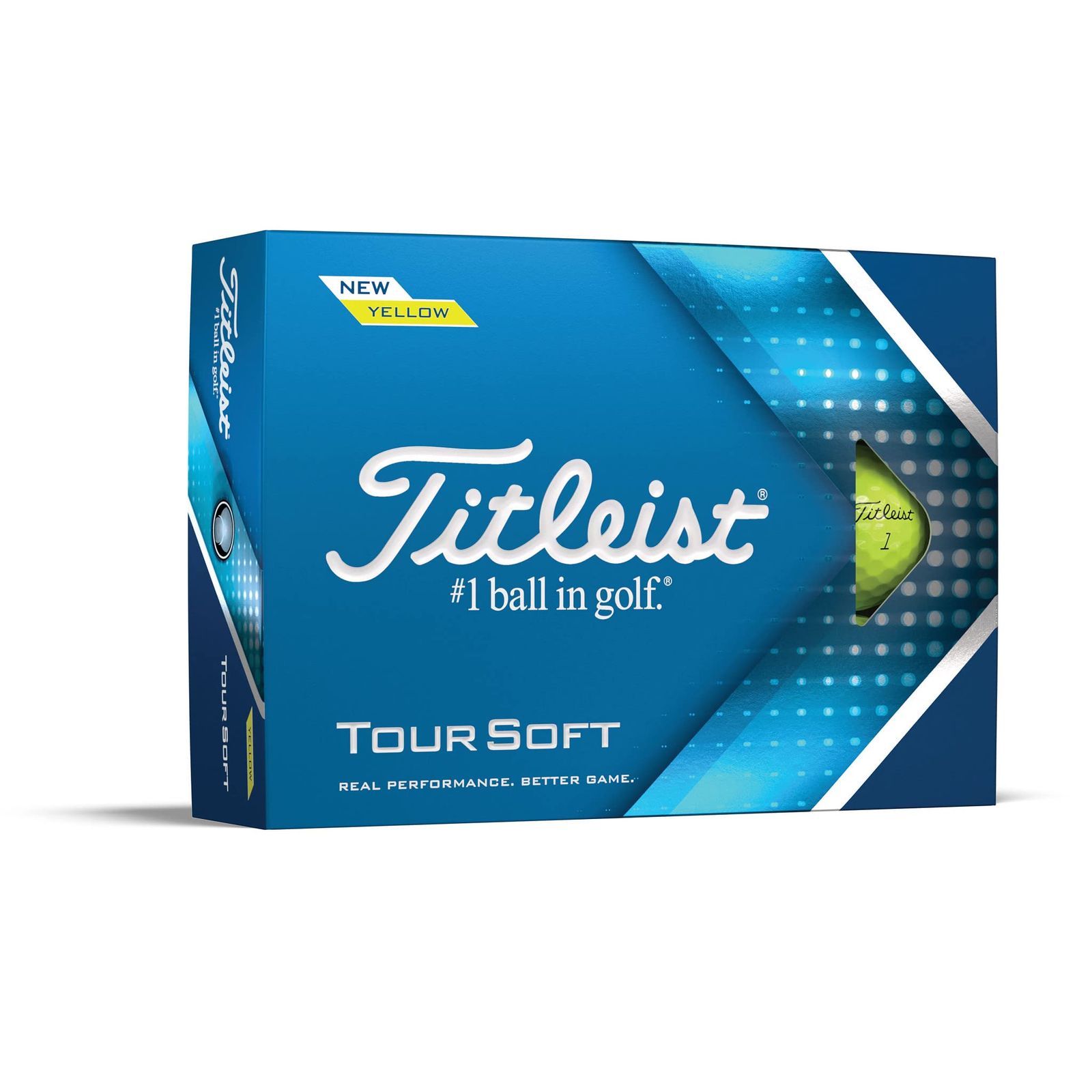 Brand New Titleist TOUR SOFT Golf Ball Unisex T4113S-J Yellow