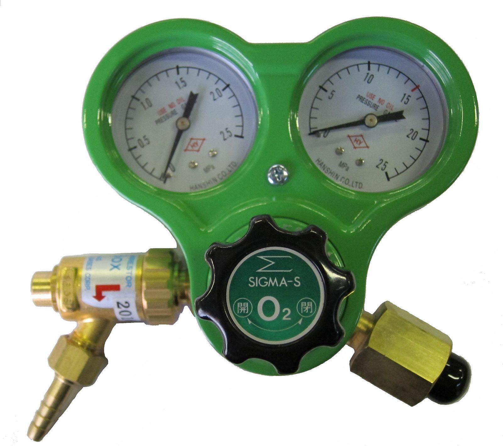 BBK 溶接溶断器用レギュレーター 酸素レギュレーター 逆火防止器付 ネジ式 B 7 C