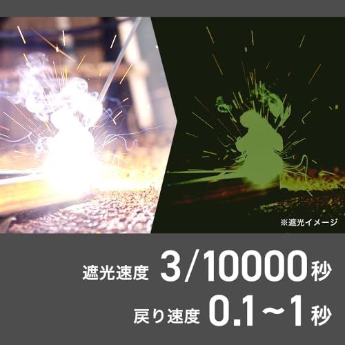 HAIGE ハイガー 自動遮光溶接面 溶接面 溶接ゴーグルの2 WAY 溶接モード グラインダーモード ソーラー電池&バックアップ電池併用 3点式ヘッドギア HG LYG 110 Rp 84627 e 0 b