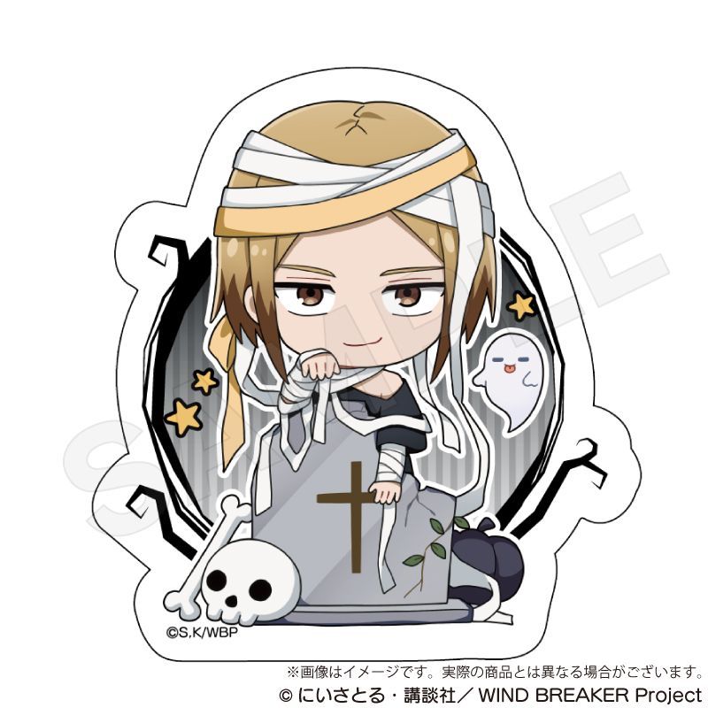 新品/公式】WIND BREAKER_ダイカットステッカー ブラックハロウィンver