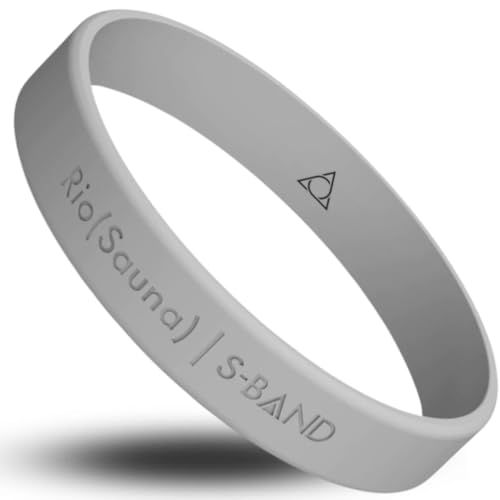 FINE TUNING RIO SAUNA S BAND サウナバンド グレー Mサイズ 190 mm 汗が水のように出る 100％天然由来のシリコン素材 量子最適化技術 採用p 29 d 7743 e