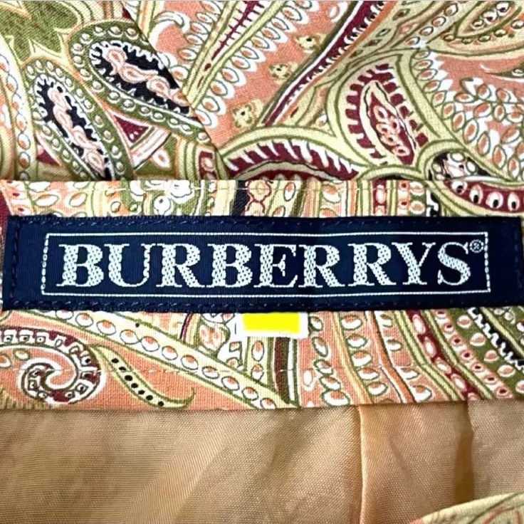 Burberrys ヴィンテージ　ペイズリー柄ロングフレアスカート　11号 ヴィンテージ BURBERRYS バーバリー ペイズリー柄 ロングスカート 7