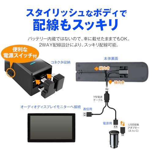 迅速に発送 MAXWIN Fire TV Stick 設計アダプター ワイヤレスCarPlay AndroidAuto対応 HDMI入力 2 K解像度 Media Adapter ディスプレイオーディオ 蓋付 USB変換 DA AD 02 7 c 84 fb 33