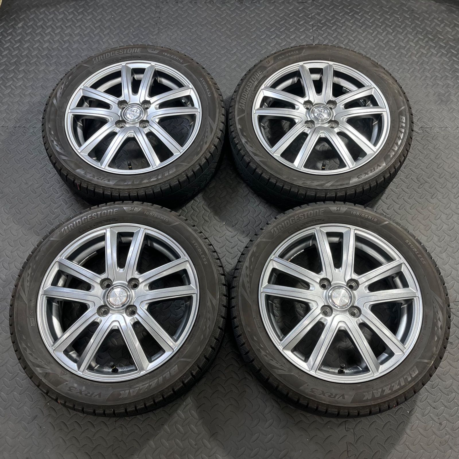 21年製 165/55R15 ブリヂストン ブリザックVRX3 T.R.G.WS5 タント N 