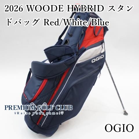 OGIO オジオ 2026 WOODE HYBRID スタンドバッグ レッド ホワイト ブルー 日本未発売USモデル 8173