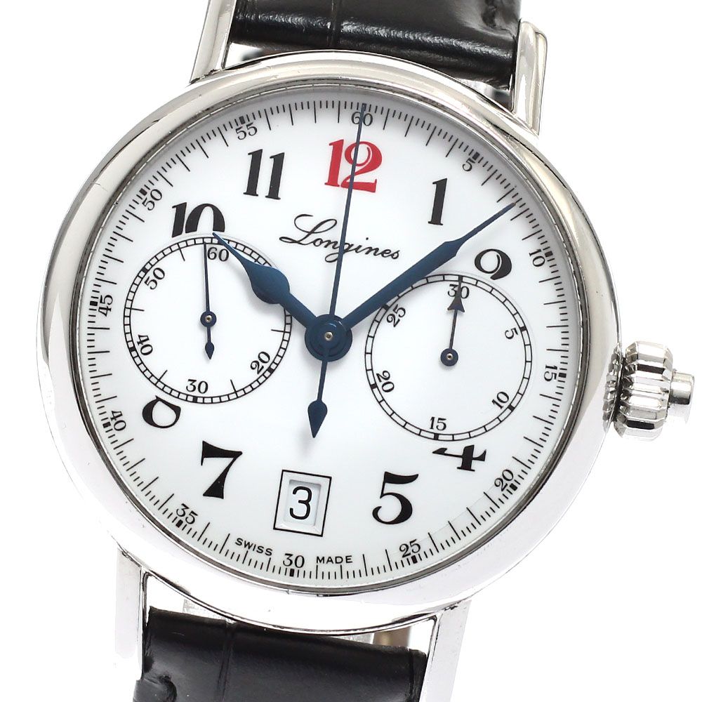 ロンジン LONGINES L2 775 4 ヘリテージ コラムホイール 180周年記念 ワンプッシュクロノ 自動巻き メンズ _935250