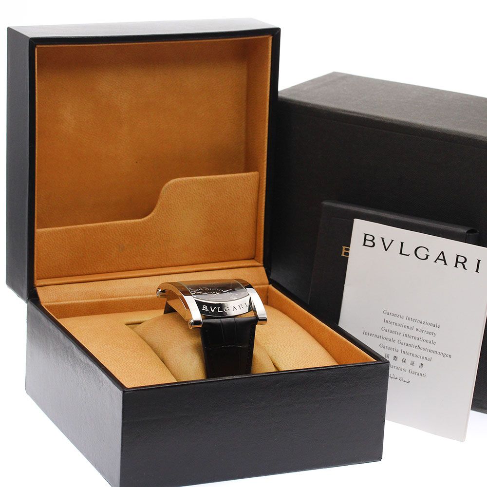  ブルガリ BVLGARI AA48S アショーマ デイト 自動巻き メンズ 箱 保証書付き_938311 ワンポイント 自動巻き時計 腕時計(アナログ)