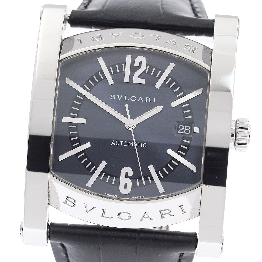 ブルガリ BVLGARI AA48S アショーマ デイト 自動巻き メンズ 箱 保証書付き_938311