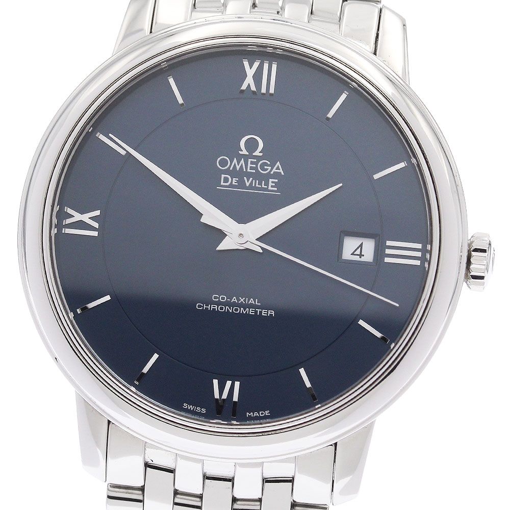 オメガ OMEGA 424 10 40 20 03 001 デビル プレステージ コーアクシャル デイト 自動巻き メンズ 箱 保証書付き_939541