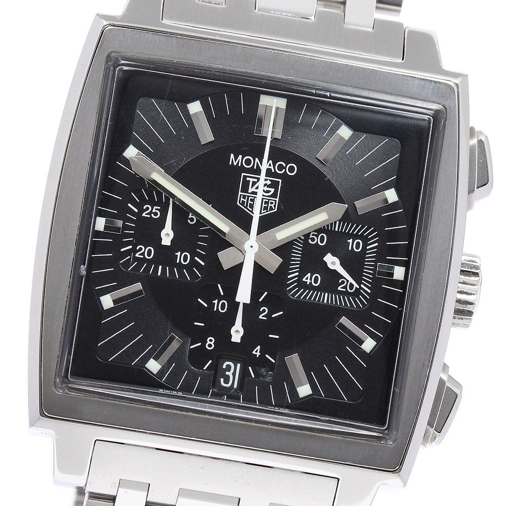 タグホイヤー TAG HEUER CW2111 0 モナコ クロノグラフ デイト 自動巻き メンズ _933804