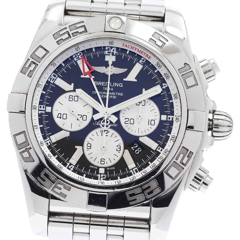訳あり ブライトリング BREITLING AB0410 クロノマット GMT デイト 自動巻き メンズ _939537