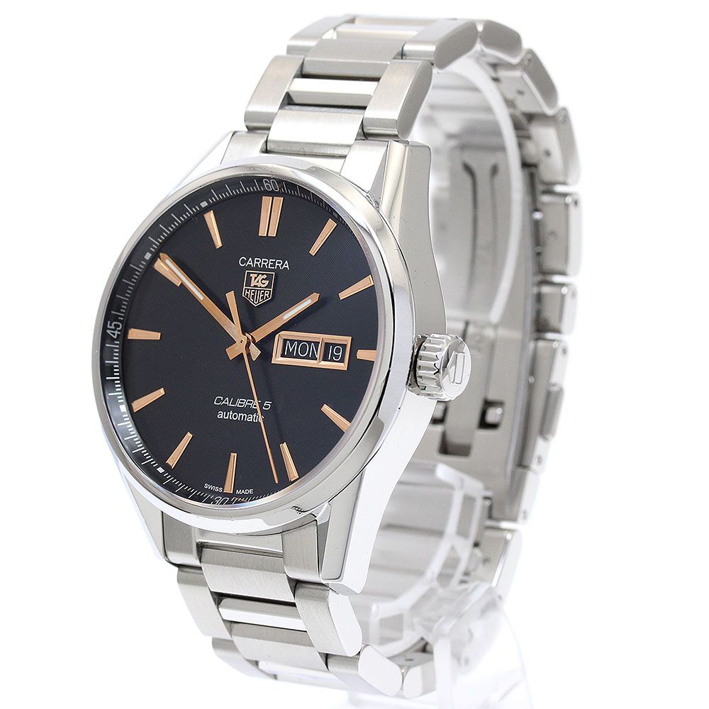  タグホイヤー TAG HEUER WAR201C 1 カレラ キャリバー5 デイデイト 自動巻き メンズ _923313 ロゴ入り 自動巻き時計 腕時計(アナログ)