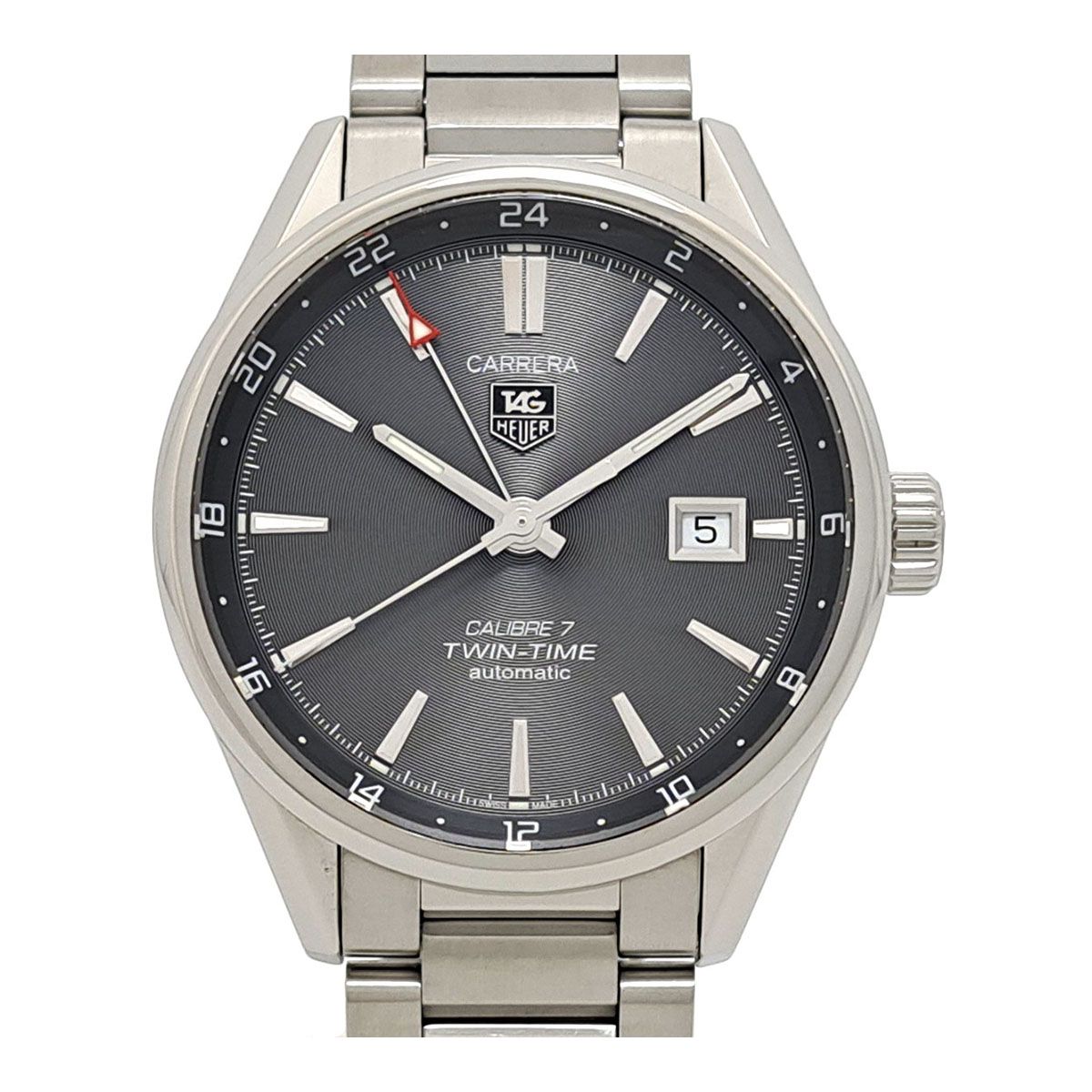 タグホイヤー カレラ キャリバー7 ツインタイム WAR2012 BA0723 自動巻き ステンレススティール メンズ TAG HEUER 時計
