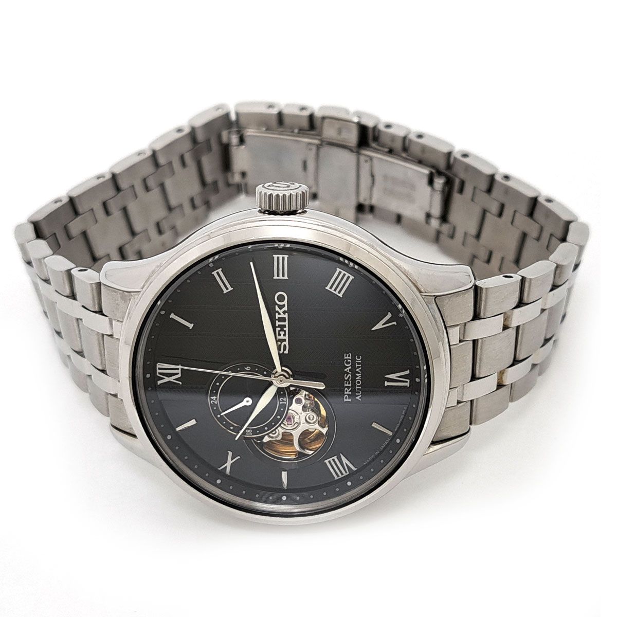  セイコー プレザージュ ベーシックライン SARY093 自動巻き ステンレススティール メンズ SEIKO 時計 ステンカラーコート 自動巻き時計 腕時計(アナログ)