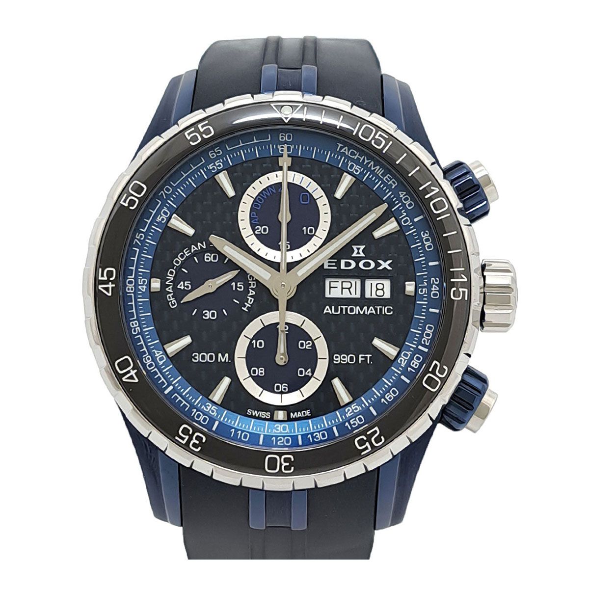 エドックス グランドオーシャン クロノグラフ 01123 357BU4 自動巻き ステンレススティール メンズ EDOX 時計