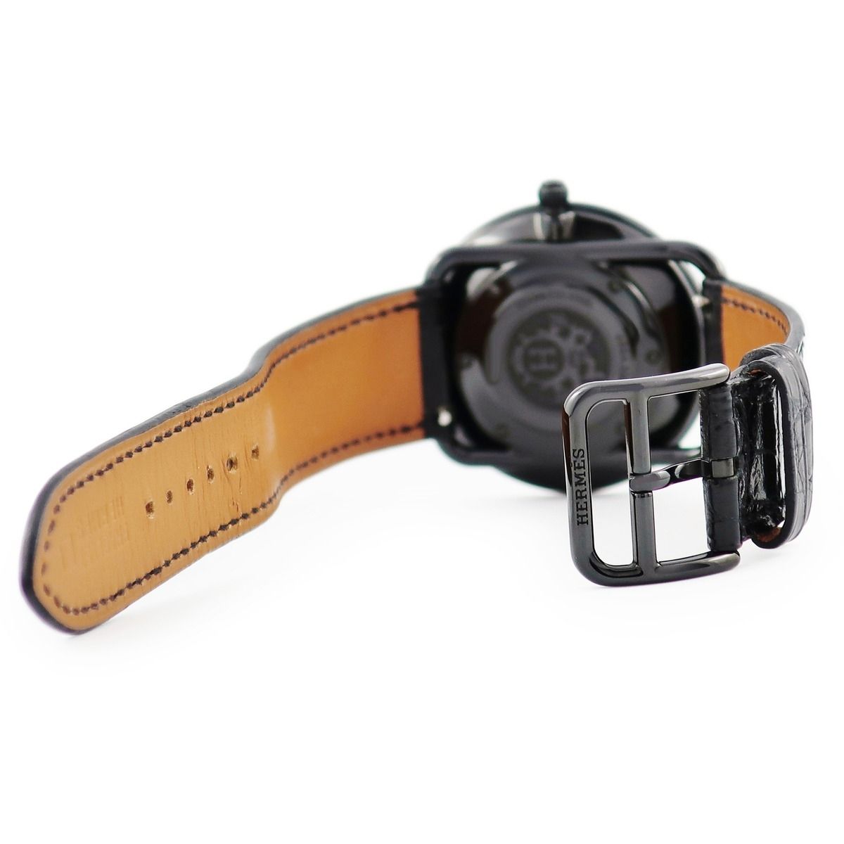  エルメス 腕時計 AR5A 530 鑑定済み ブランド ベーシック 自動巻き時計 腕時計(アナログ)