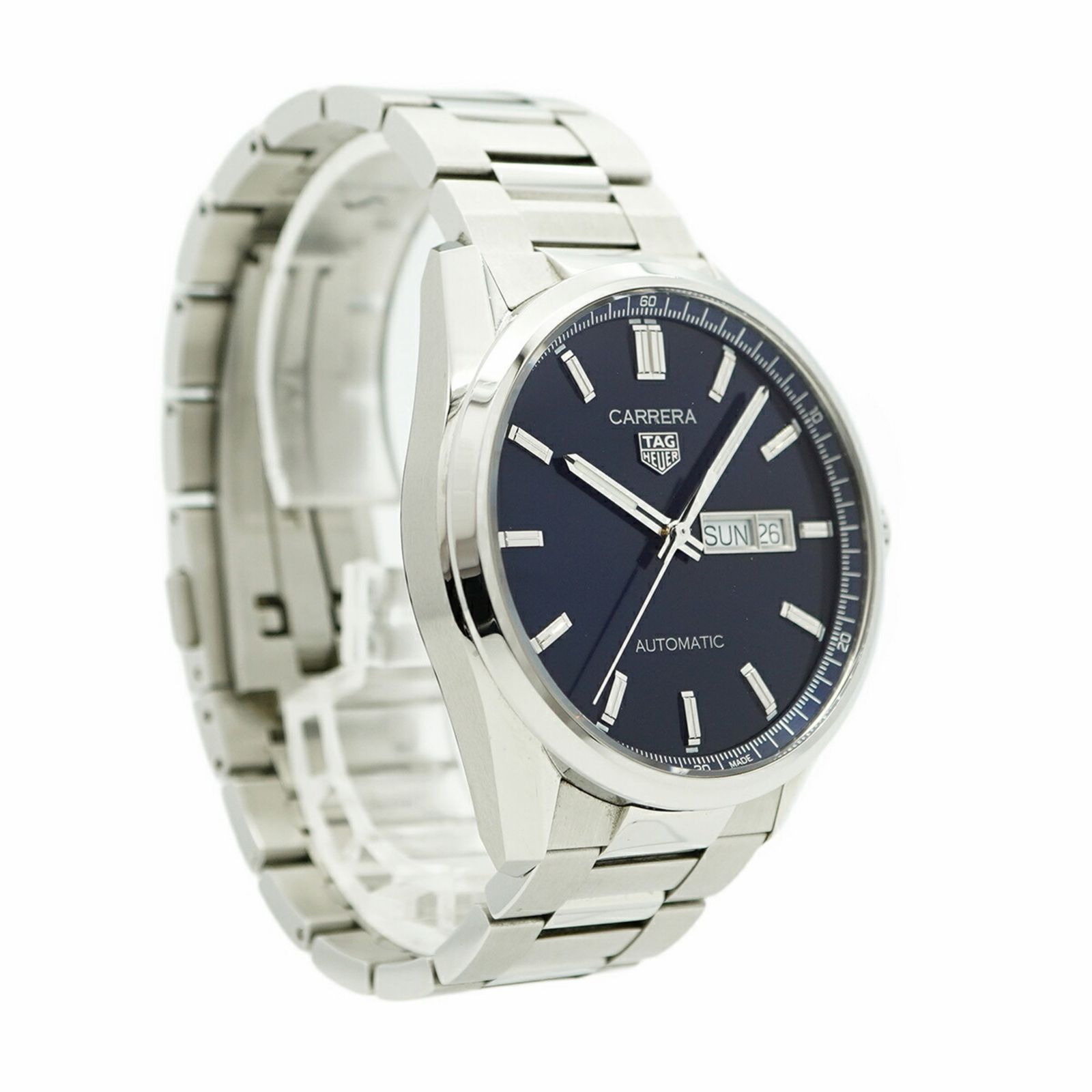 ネイビー文字盤腕時計