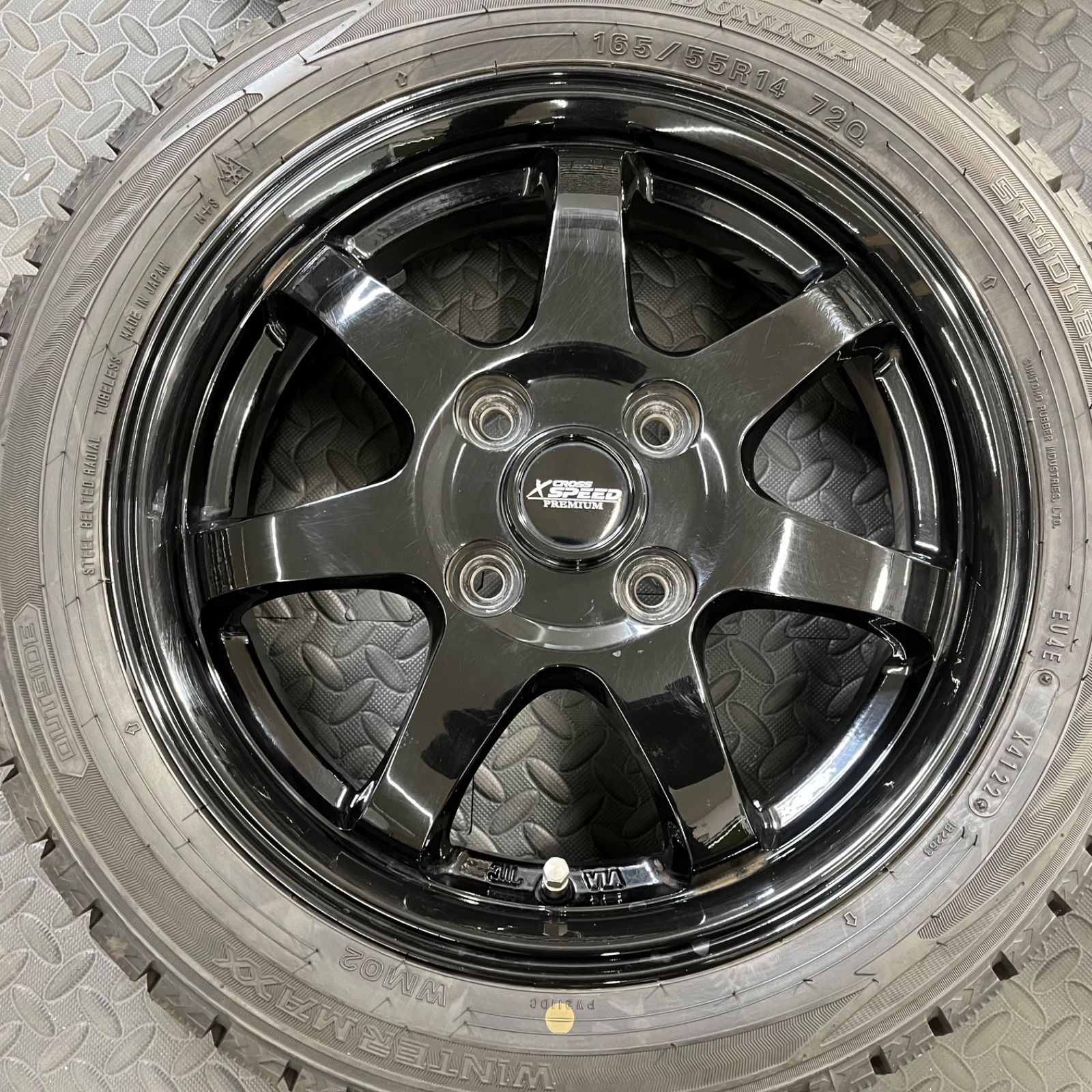 22年製 165/55R14 ダンロップ ウインターマックスWM02 ホットスタッフ