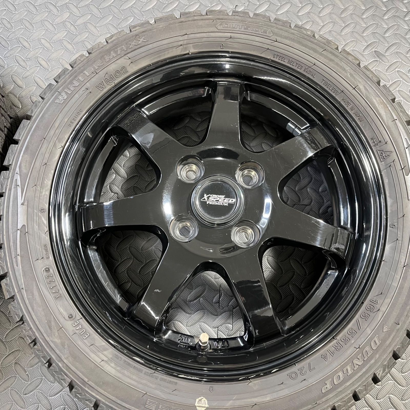 ダンロップウインターマックス　165/55R15 WM02 22年製2本　① 22年製 165/55R14 ダンロップ ウインターマックスWM02 ホットスタッフ