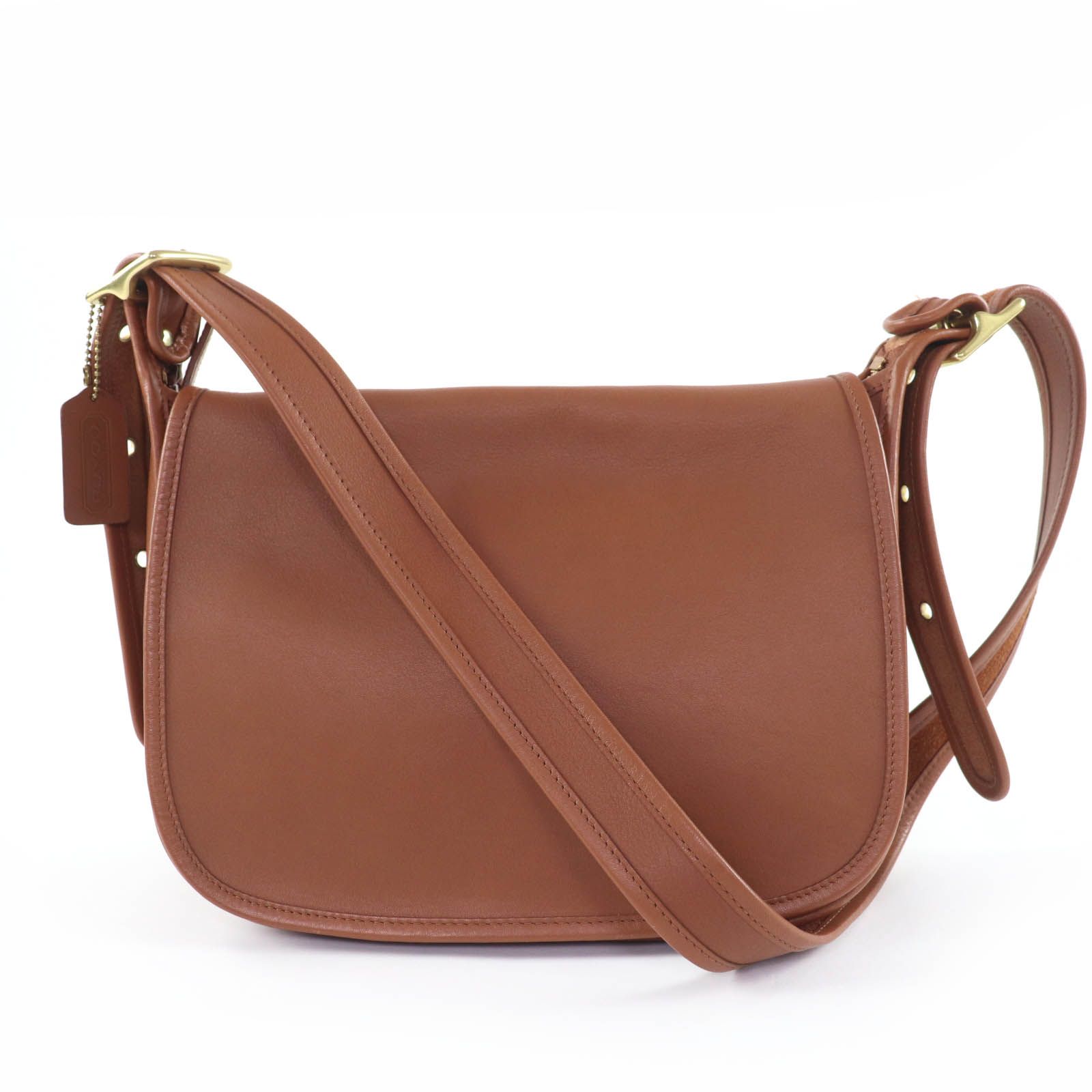 COACH レザー ショルダーバッグ ブラウン 斜めがけ 044 オールドコーチ